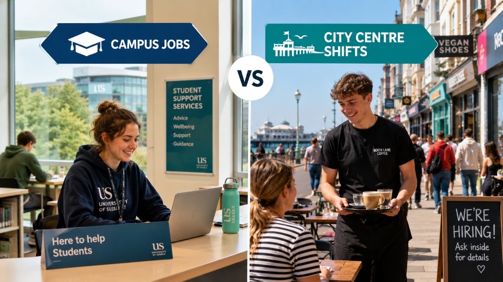 Campus Jobs vs City Centre Shifts: The Brighton Fresher's Guide